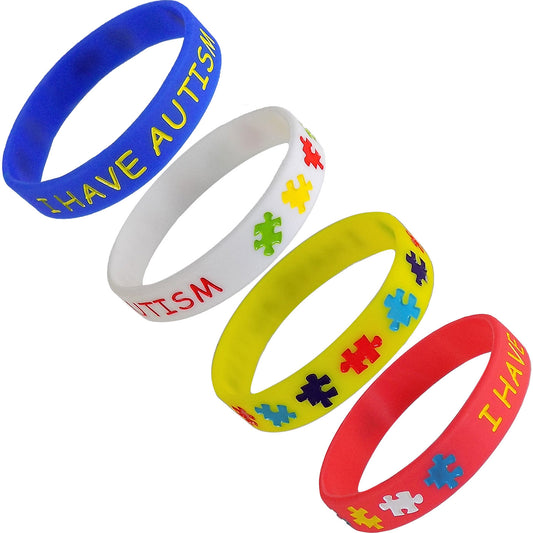 "I Have Autism" Children's Bracelet - Child Size (4 Pack)