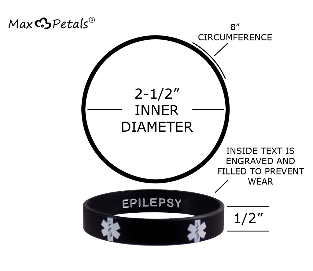 Epilepsy Wristband | Epilepsy Bracelet | Epilepsy ID Bracelet